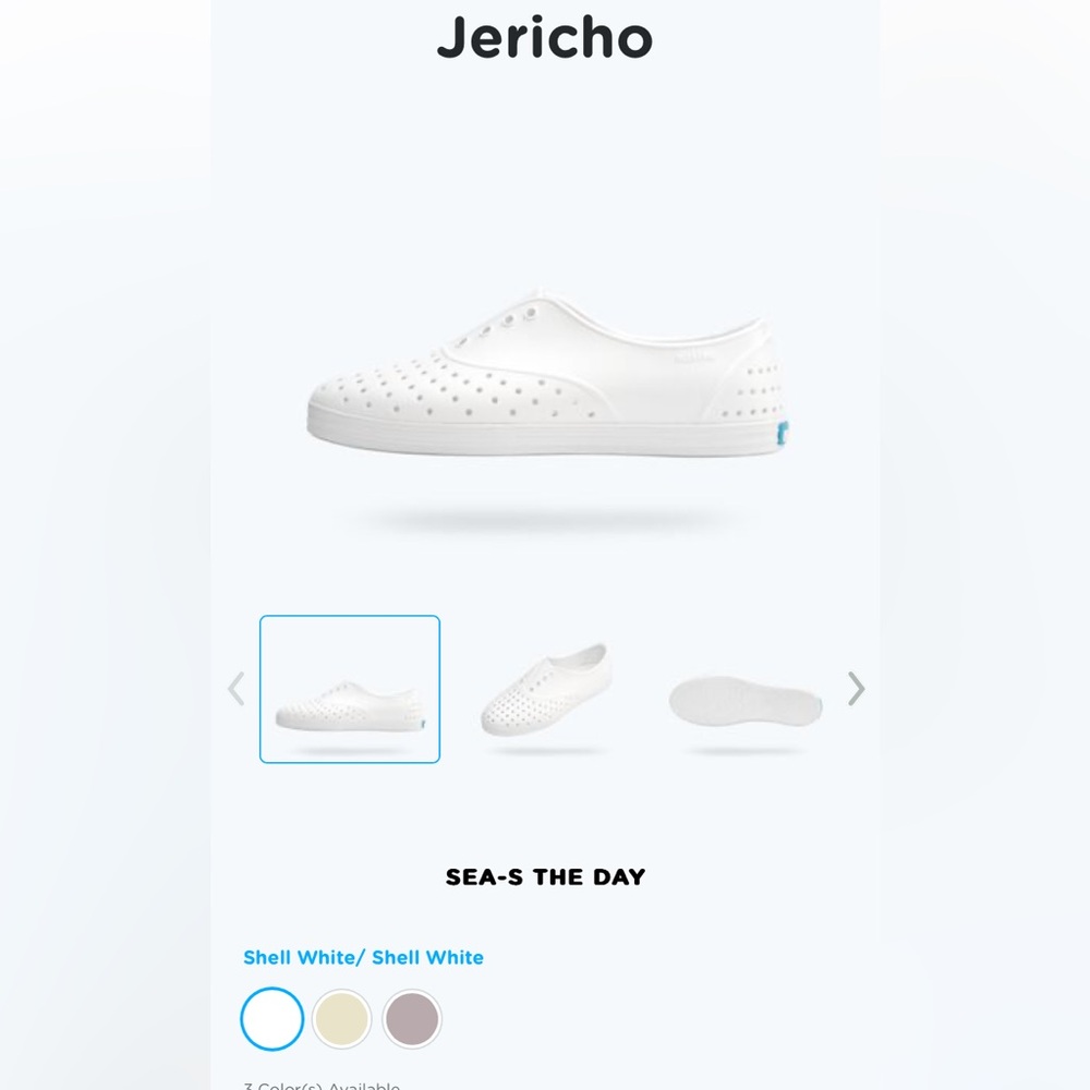 Native Shoes Jericho White W8